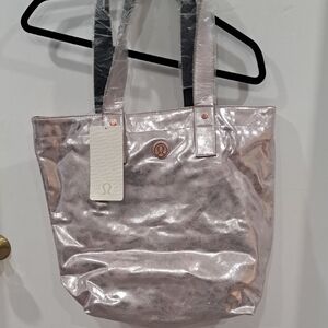 Lululemon Athletica Metallic Pink Tote( Retired)